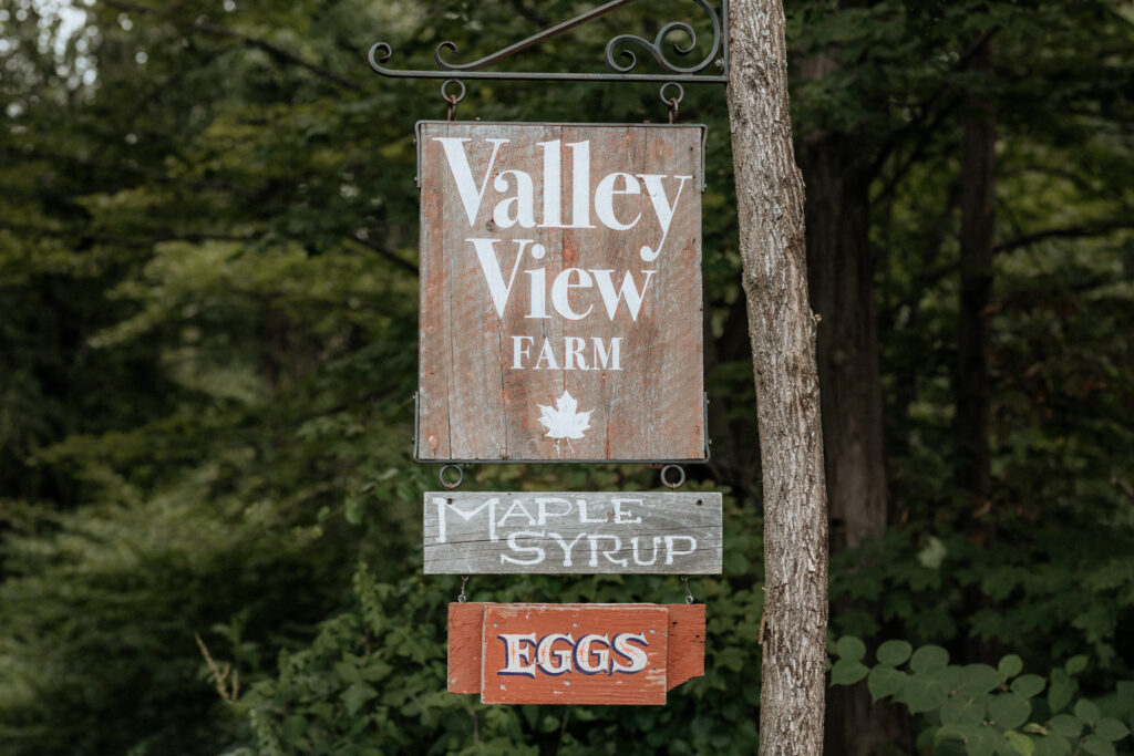 valley view farm sign